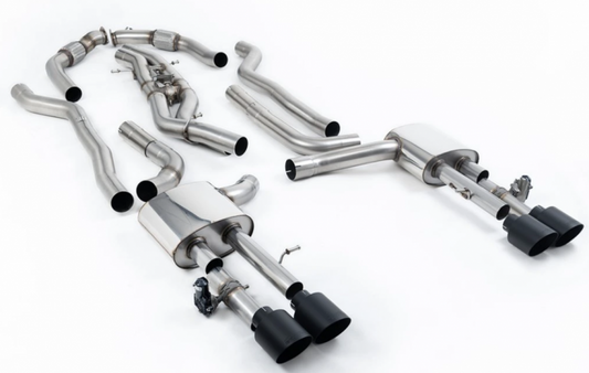 Klapkový catback (non OPF/GPF) výfuk AUDI S8 D5 Long 4.0 TFSI V8 Milltek Sport - Tišší