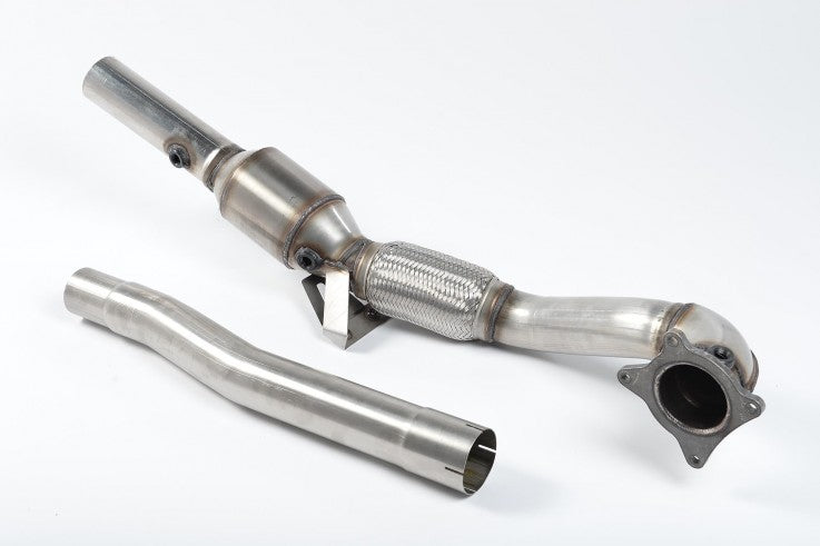 1. odlitý díl výfuku AUDI TTS 2.0 TFSI Downpipe Milltek Sport - s HJS sportovním katalyzátorem SSXAU204