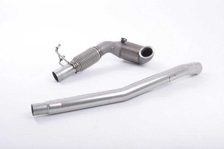 1. díl výfuku AUDI TTS 8S 2.0 TFSI Downpipe Milltek Sport - se sportovním katalyzátorem / pro sériový catback výfuk SSXAU586