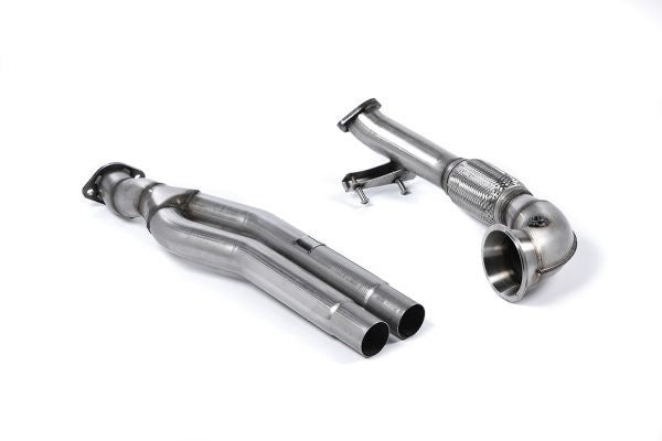 1. díl výfuku AUDI TT RS 8S + RS3 8V Sportback / Sedan 2,5 TFSI OPF/GPF (2019->) Downpipe Milltek Sport - bez katalyzátoru SSXAU817