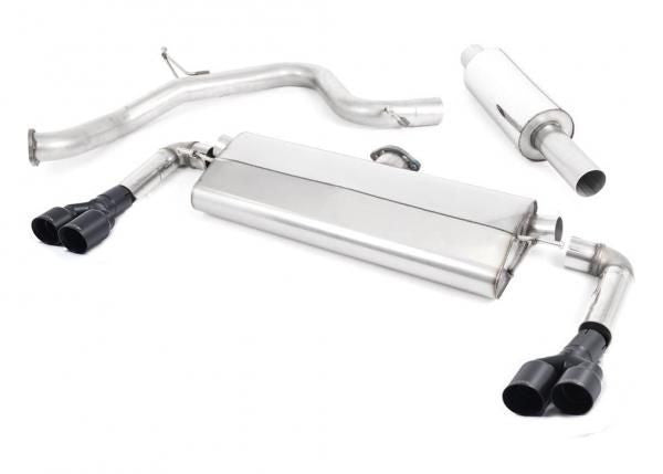 Catback výfuk ROAD+ SEAT Leon Cupra 300 2,0 TSI Milltek Sport - s rezonátorem / černé dvojité koncovky SSXSE207