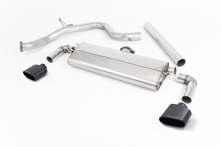 Catback výfuk SEAT Leon Cupra 290 2.0 TSI OPF/GPF Milltek Sport - bez rezonátoru / černé oválné koncovky SSXSE216
