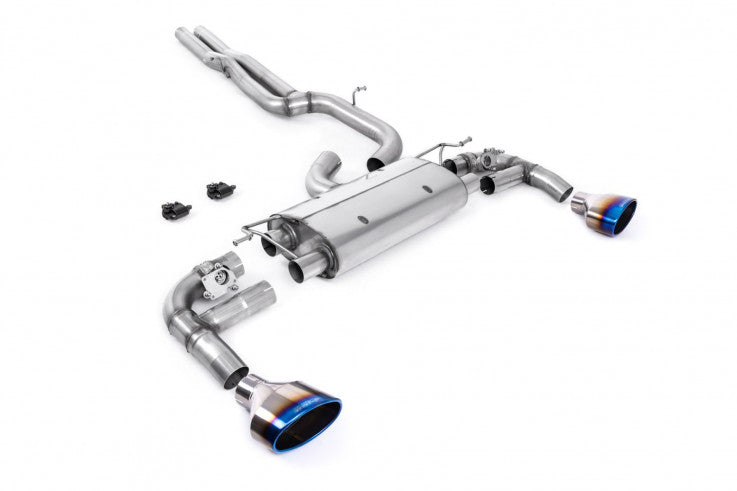 Catback výfuk CUPRA Formentor VZ5 2.5 TSI OPF/GPF Milltek Sport - oválné koncovky pálený titan SSXSE266