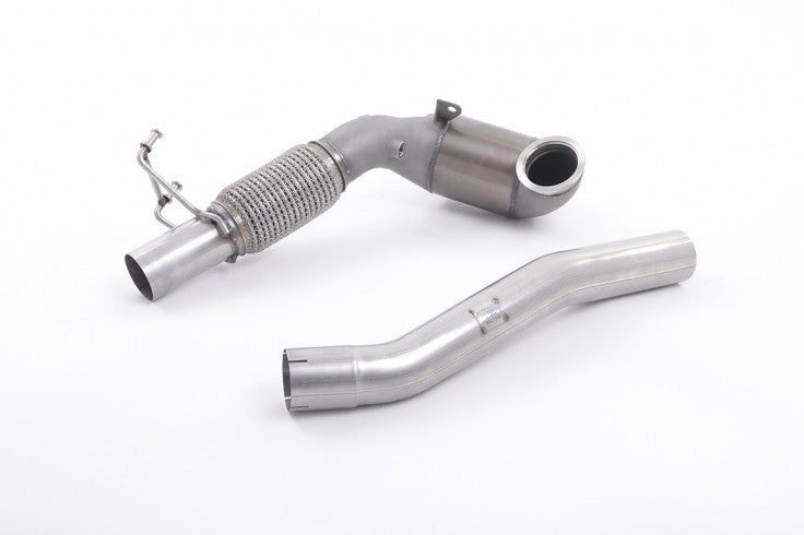 1. odlitý díl výfuku SEAT Leon ST Cupra 280 a 290 2.0 TSI Downpipe Milltek Sport - s Race katalyzátorem SSXSK24