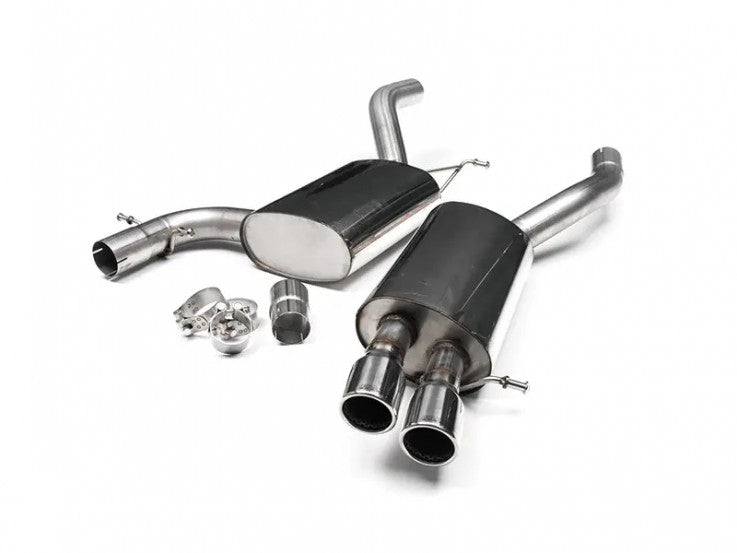 Catback výfuk VW Jetta mk5 2.0 TFSI / TSI Milltek Sport - s rezonátorem / leštěné koncovky SSXVW166