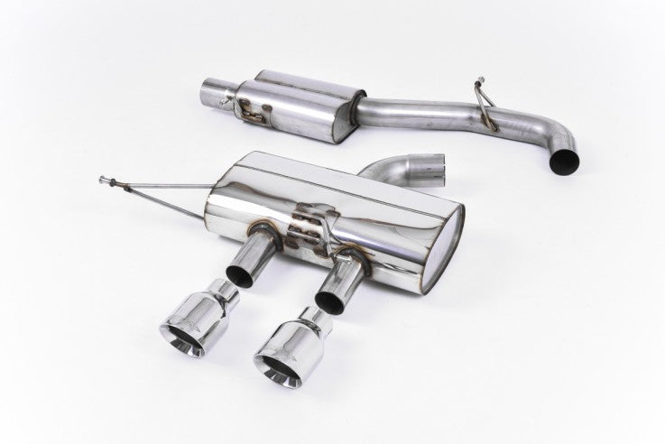 Turboback výfuk Race System VW Golf 6 R 2.0 TFSI Milltek Sport 76mm - bez katalyzátoru / s rezonátorem s leštěnými koncovkami SSXVW216-SSXVW221