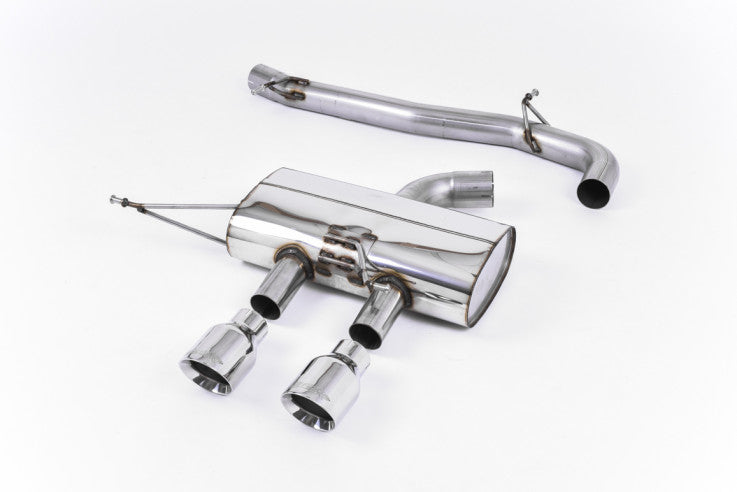 Catback výfuk Race System VW Golf 6 R 2.0 TFSI Milltek Sport - bez rezonátoru / leštěné koncovky SSXVW218