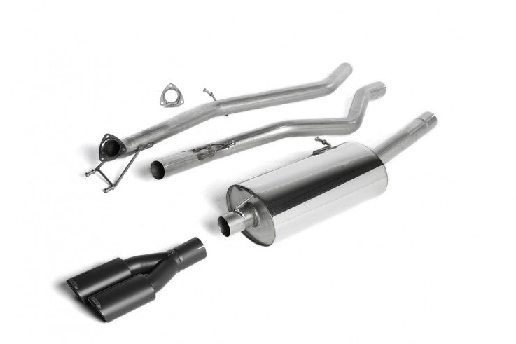 Catback výfuk VW Amarok 2.0 BiTDI Milltek Sport - bez rezonátoru / černé koncovky SSXVW288