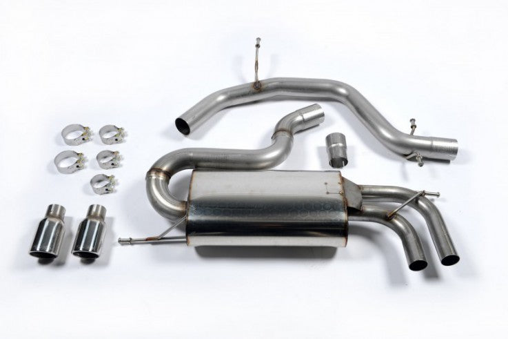 Catback výfuk VW Golf V GTI 2.0 TFSI Milltek Sport - bez rezonátoru / titanové koncovky SSXVW335