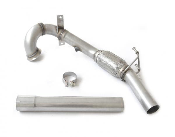1. díl výfuku Downpipe VW Polo 6R 1.8 TSI Milltek Sport - bez katalyzátoru / napojení na originální výfuk SSXVW452