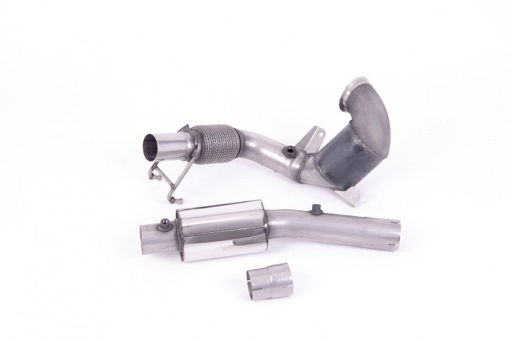 1. odlitý díl výfuku VW Polo GTI 2.0 TSI OPF/GPF Downpipe Milltek Sport - se sportovním katalyzátorem / s rezonátorem / OEM catback SSXVW552