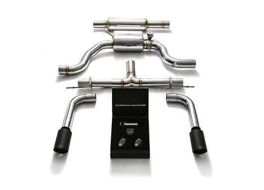 Armytrix dvojitá matně černá koncovka výfuku (2x89mm) pro Volkswagen Golf 7.5 GTI 2.0 Turbo (2013-)