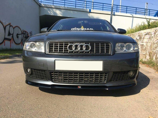 Maxton Design spoiler pod přední nárazník ver.1 pro Audi A4 B6, černý lesklý plast ABS