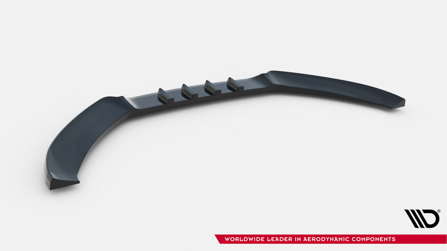 Maxton Design spoiler pod přední nárazník ver.1 pro Audi A4 B7, černý lesklý plast ABS