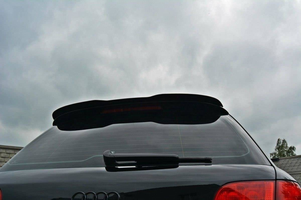 Maxton Design prodloužení spoileru pro Audi A4/S4 B7, černý lesklý plast ABS