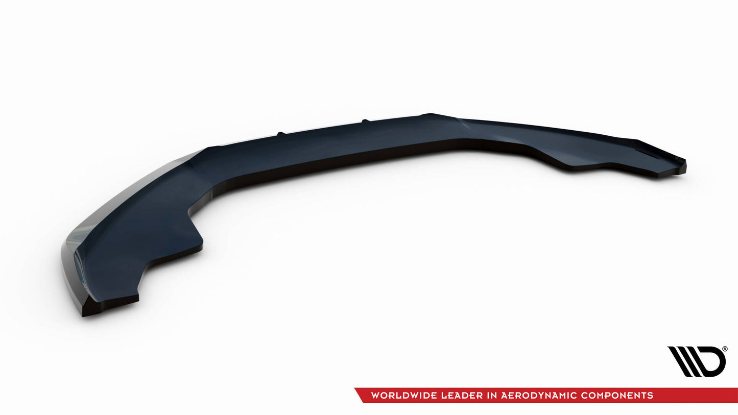 Maxton Design spoiler pod přední nárazník ver.2 pro Audi A4 B8 Competition Facelift, černý lesklý plast ABS, Avant