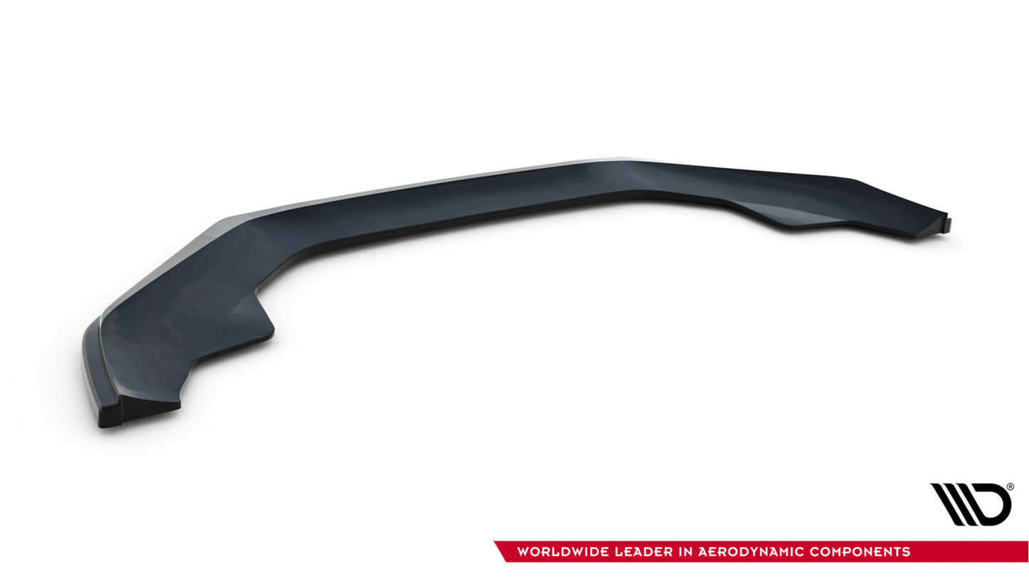 Maxton Design spoiler pod přední nárazník ver.2 pro Audi A4 B8 Facelift, černý lesklý plast ABS