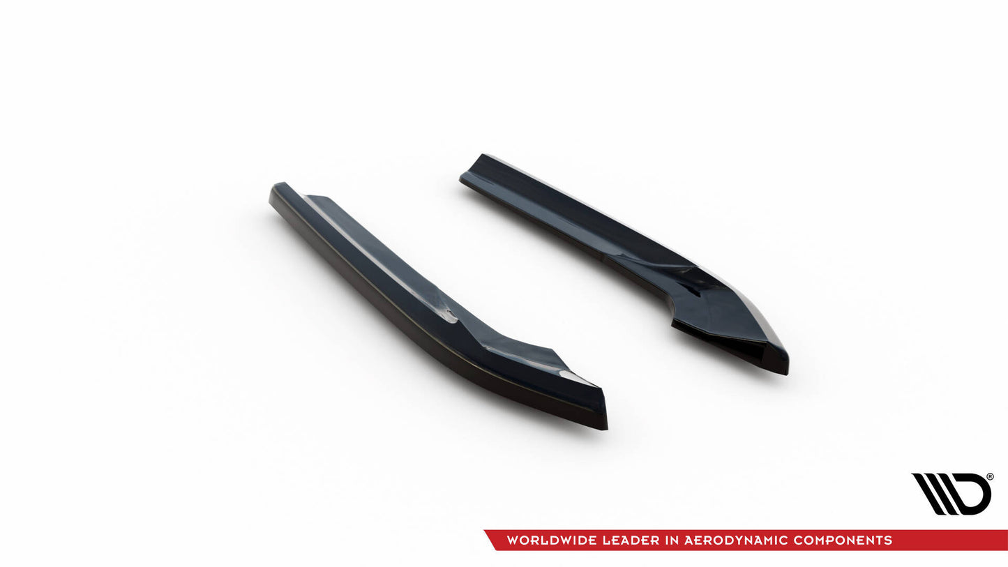 Maxton Design boční difuzory pod zadní nárazník ver.2 pro Audi A4 B8 FL, černý lesklý plast ABS, S-Line Avant