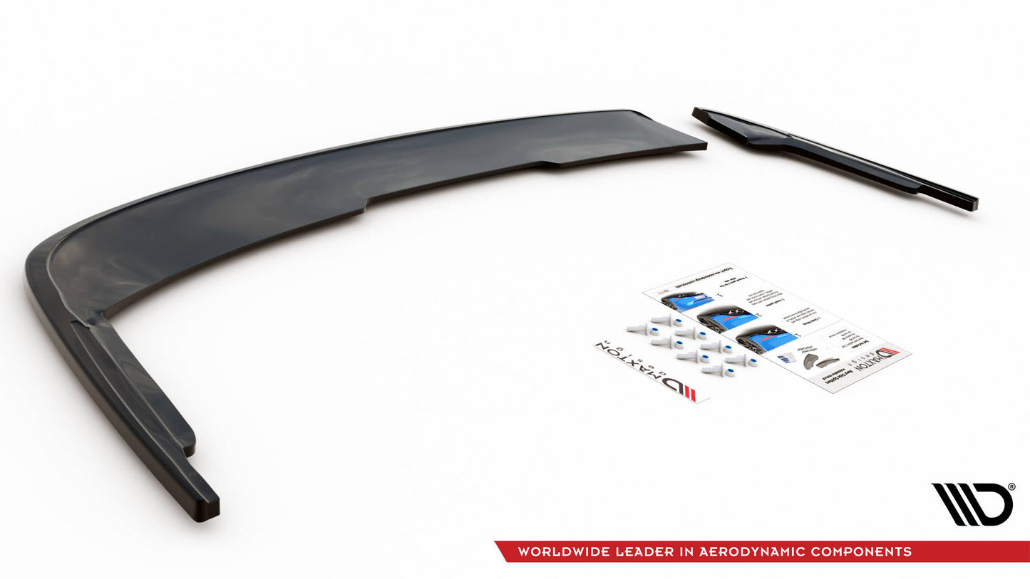 Maxton Design boční difuzory pod zadní nárazník pro Audi A4 B9, černý lesklý plast ABS