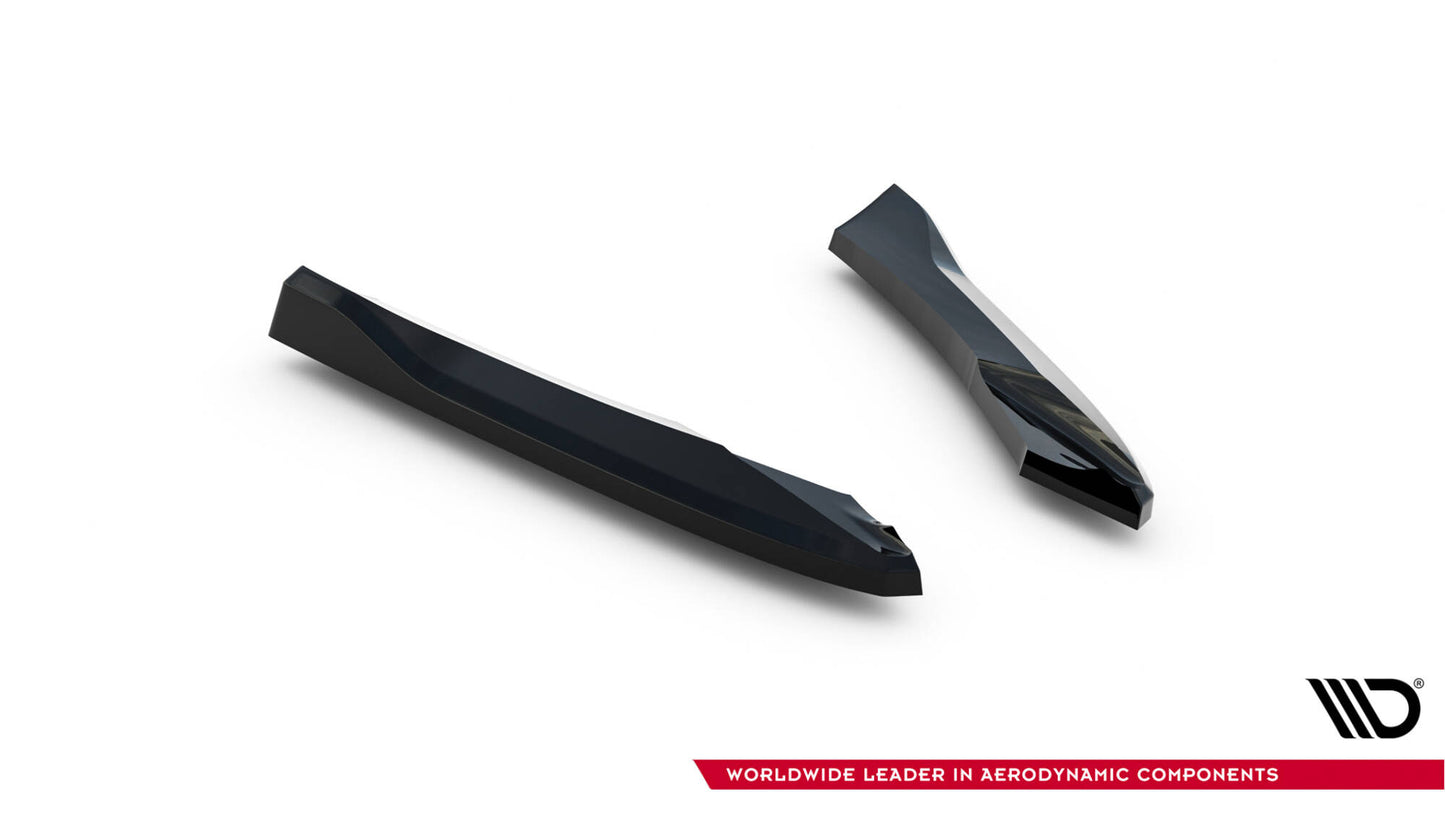 Maxton Design boční difuzory pod zadní nárazník pro Audi A5 8T, černý lesklý plast ABS, S-line Sportback