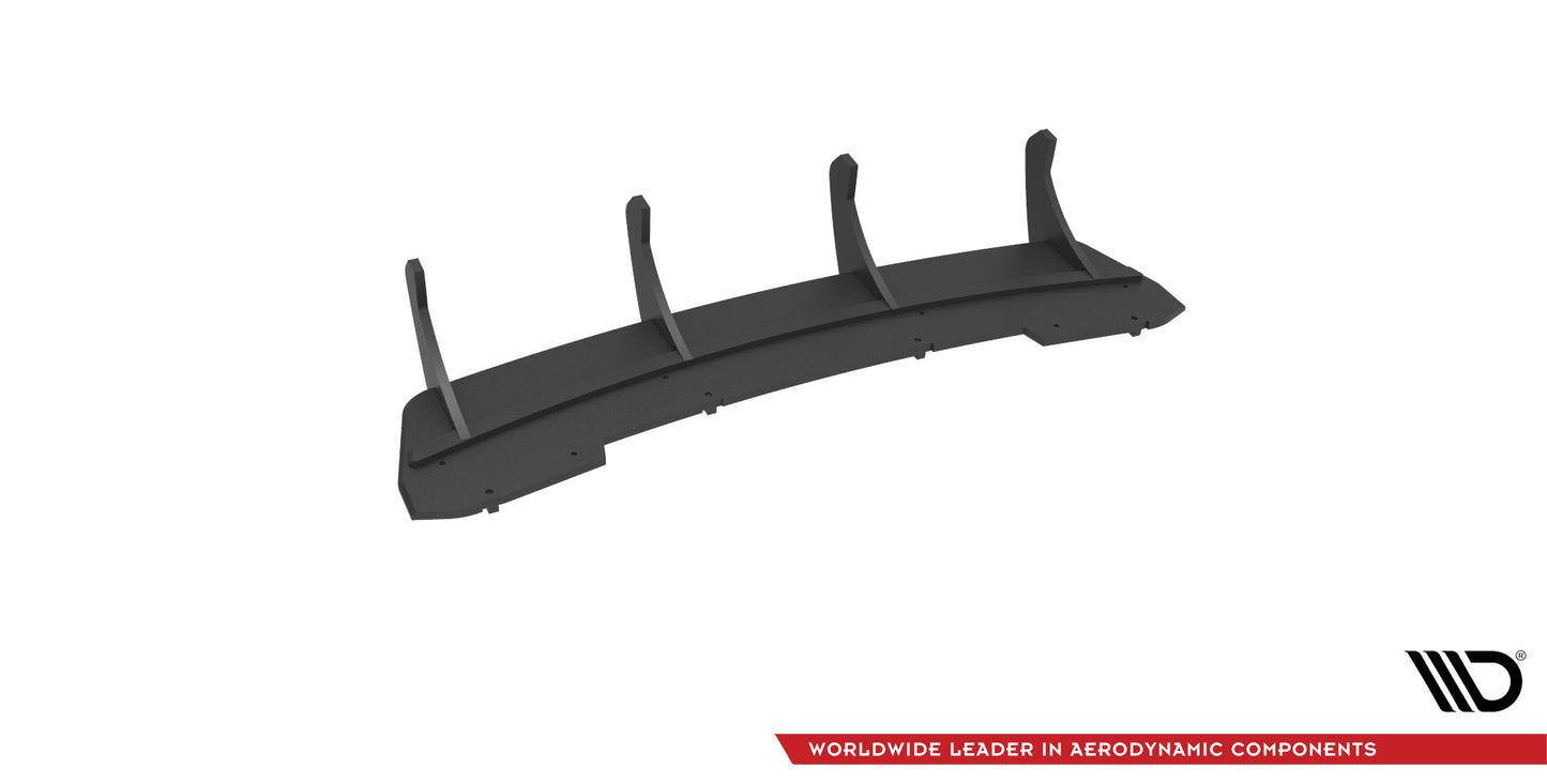 Maxton Design "Street Pro" difuzor zadního nárazníku pro Audi A4 B8 FL, plast ABS bez povrchové úpravy