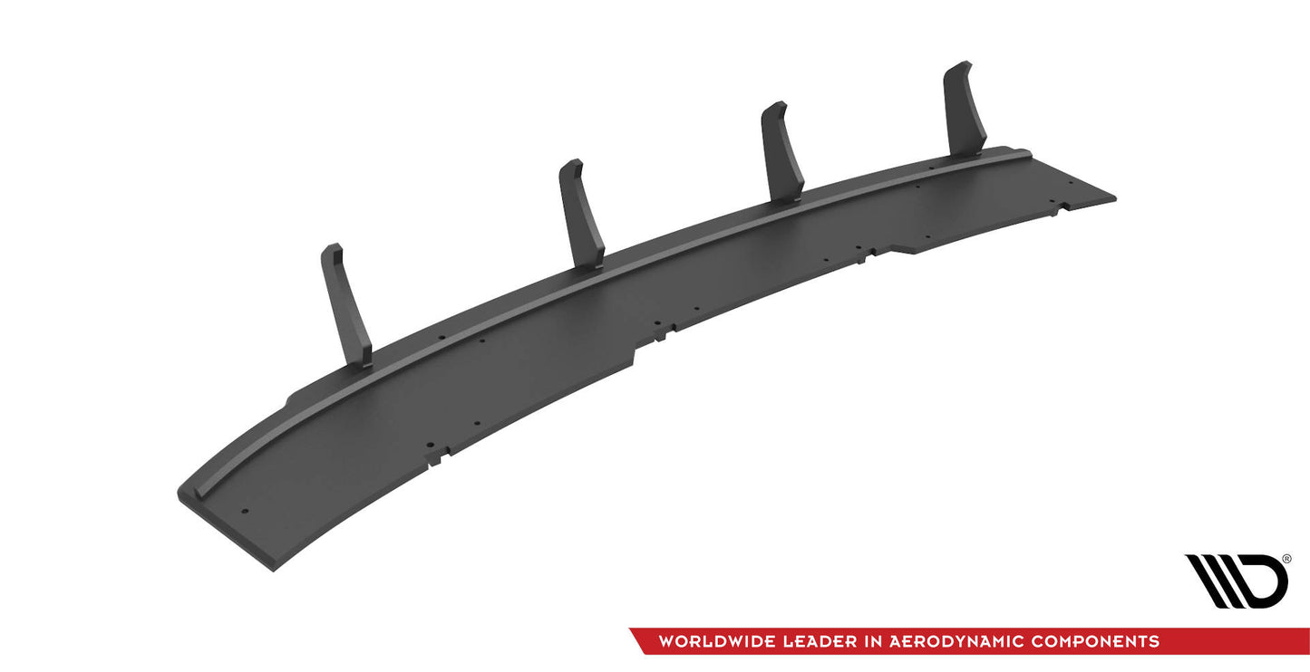 Maxton Design "Street Pro" difuzor zadního nárazníku pro Audi A4 B9, plast ABS bez povrchové úpravy