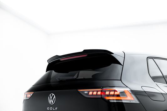 Maxton Design prodloužení spoileru ver.1 pro Volkswagen Golf Mk8, černý lesklý plast ABS