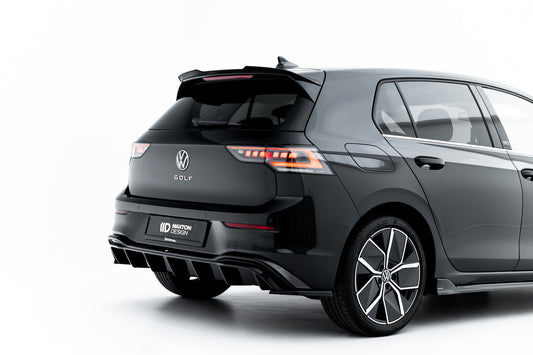 Maxton Design boční difuzory pod zadní nárazník pro Volkswagen Golf Mk8, černý lesklý plast ABS