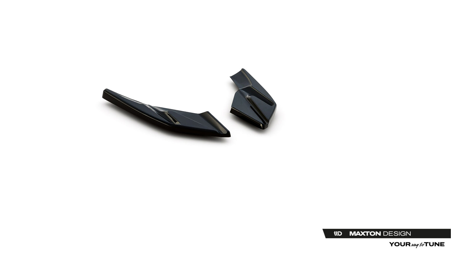 Maxton Design boční difuzory pod zadní nárazník pro Volkswagen Golf Mk8, černý lesklý plast ABS