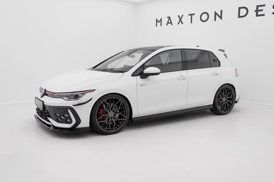 Maxton Design "Street Pro" difuzory pod boční prahy ver.2 pro Volkswagen Golf GTD Mk8, plast ABS bez povrchové úpravy