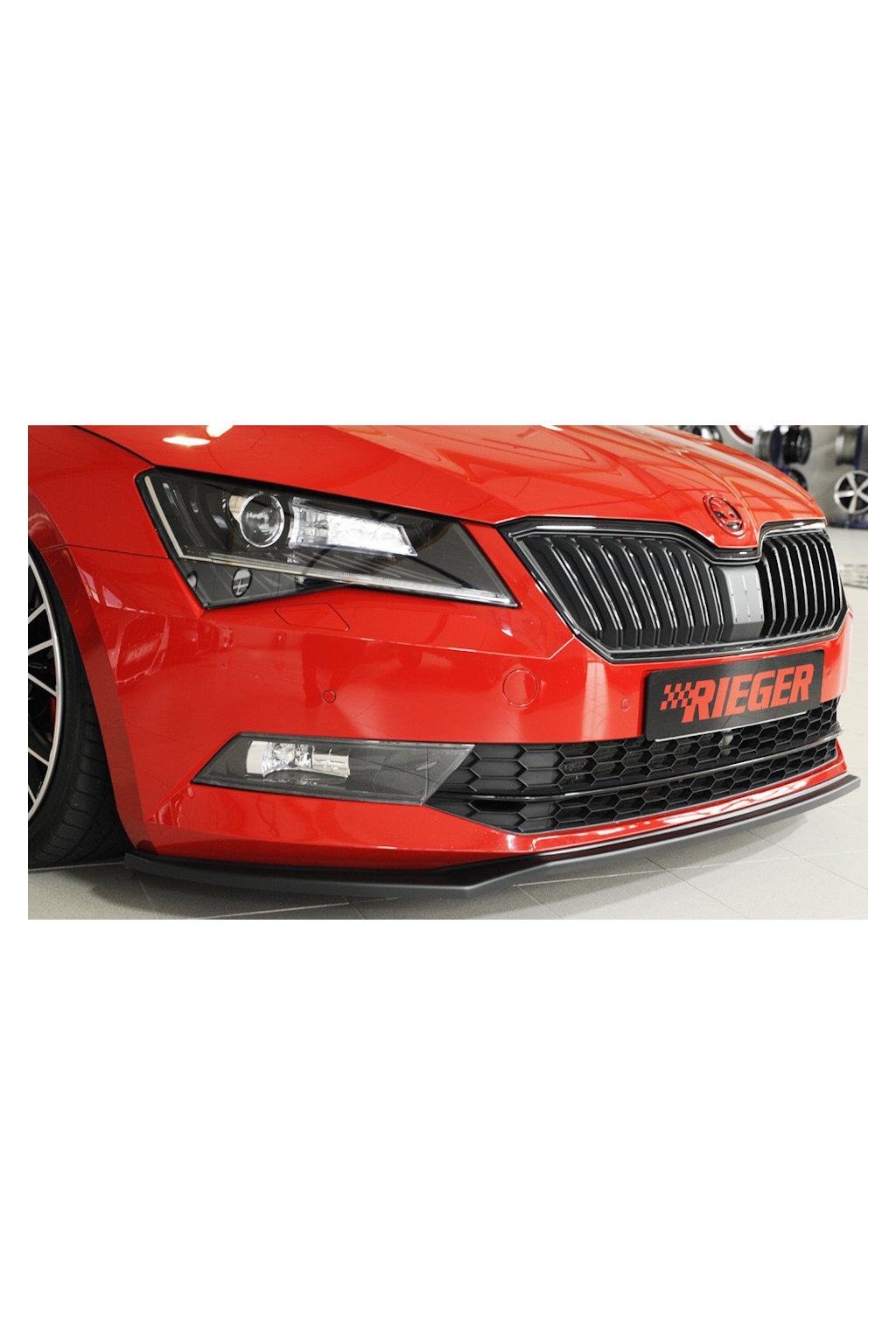 Rieger Tuning lip pod originální přední nárazník pro Škoda Superb III
