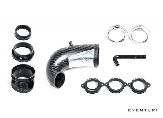 Eventuri karbonový vstup do turba (turbo inlet) pro Audi RS3 8V/8Y a Audi TTRS 8S - EVE-TRB8V8S-LHD-NIL