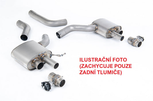 Titanový Klapkový Axle back k výfuk AUDI RS6 a RS7 C8 4.0 TFSI V8 Axle Back Milltek Sport - SSXAU1048