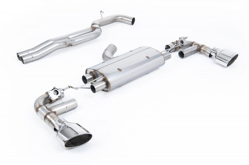 80mm Klapkový catback výfuk AUDI TT RS 8S 2.5 TFSI Milltek Sport