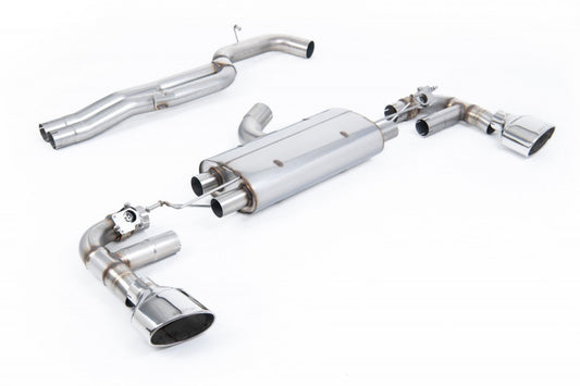 80mm Klapkový catback výfuk AUDI TT RS 8S 2.5 TFSI Milltek Sport