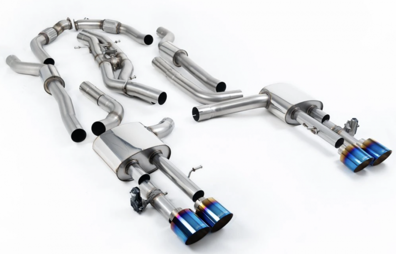 Klapkový catback (non OPF/GPF) výfuk AUDI S8 D5 Long 4.0 TFSI V8 Milltek Sport - Tišší