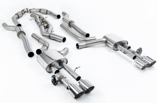 Klapkový catback (non OPF/GPF) výfuk AUDI S8 D5 Long 4.0 TFSI V8 Milltek Sport - Tišší