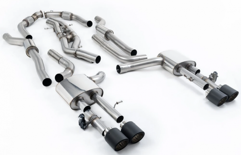 Klapkový catback (non OPF/GPF) výfuk AUDI S8 D5 Long 4.0 TFSI V8 Milltek Sport - Tišší