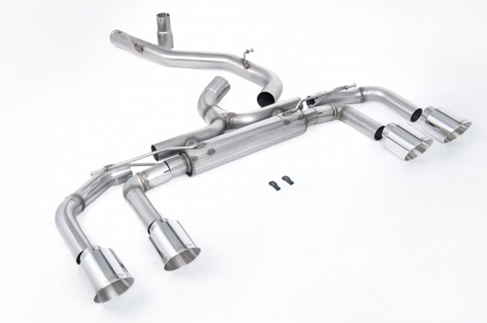 Catback výfuk bez klapek 80mm VW Golf R Mk8 2.0 TSI OPF/GPF Milltek Sport