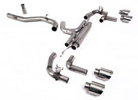 Catback výfuk bez klapek 80mm VW Golf R Mk8 2.0 TSI OPF/GPF Milltek Sport