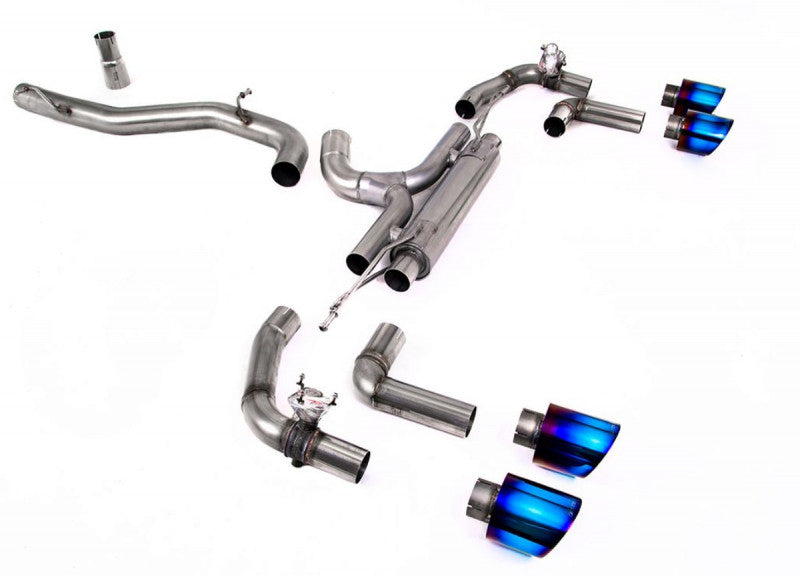 Catback výfuk bez klapek 80mm VW Golf R Mk8 2.0 TSI OPF/GPF Milltek Sport