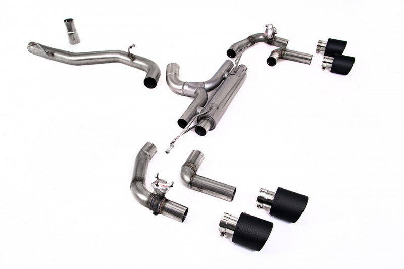 Catback výfuk bez klapek 80mm VW Golf R Mk8 2.0 TSI OPF/GPF Milltek Sport