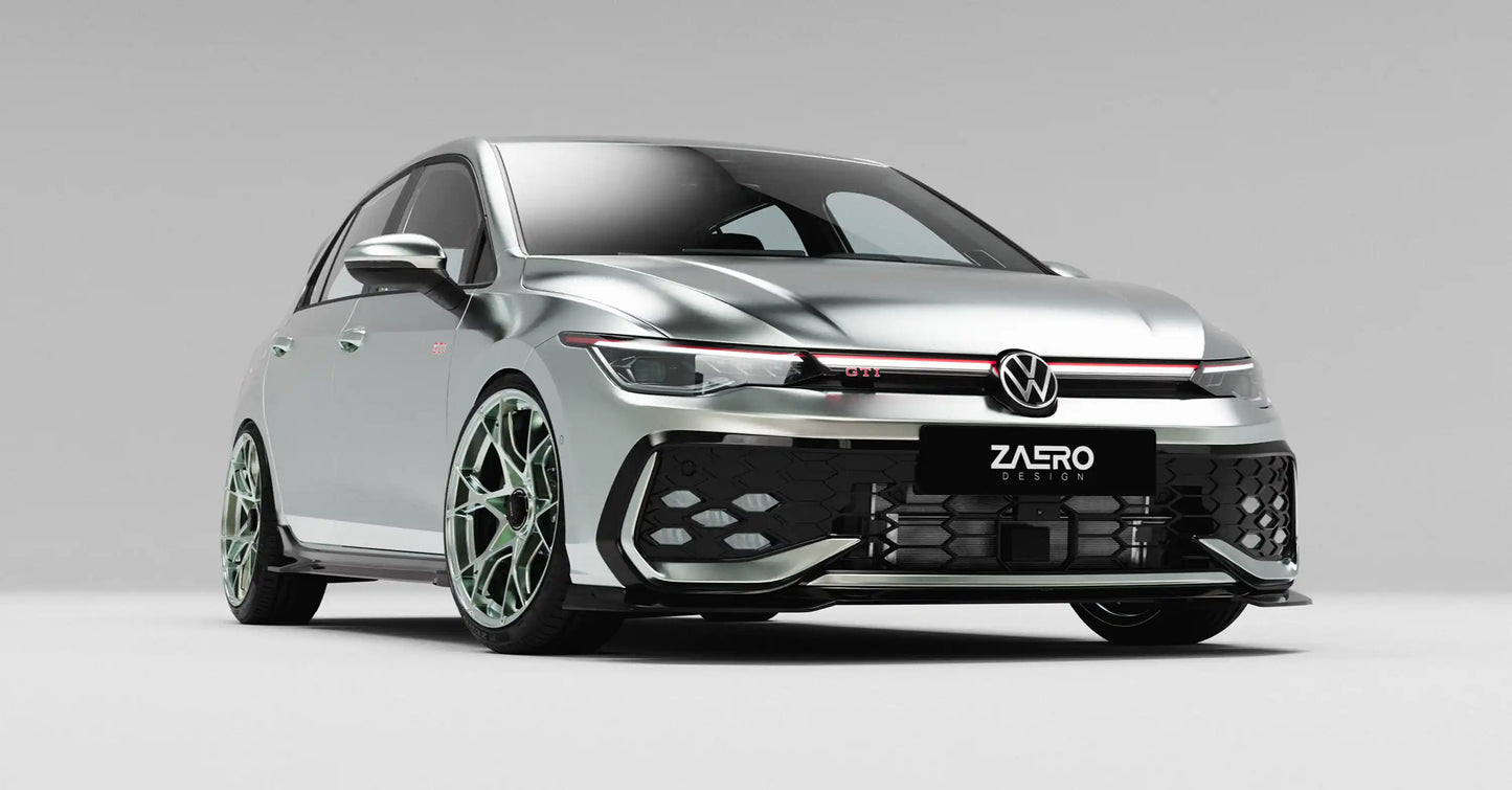 EVO-1 spoiler pod přední nárazník pro VW Golf 8.5 GTI