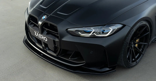 EVO-R přední splitter pro BMW M3 G80 | G81 a M4 G82 | G83 – nastavitelný a uchycený na karoserii