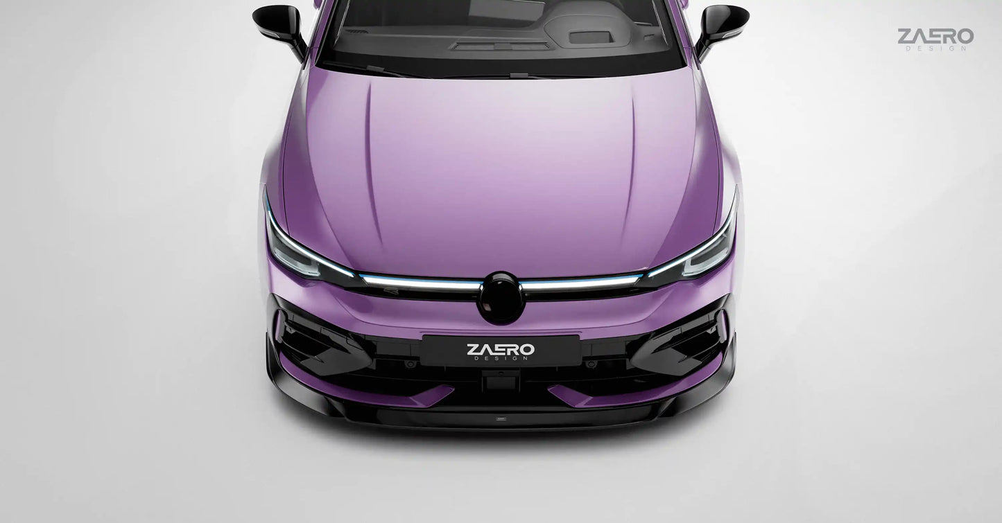 EVO-1 spoiler pod přední nárazník pro VW Golf 8.5 R (facelift)
