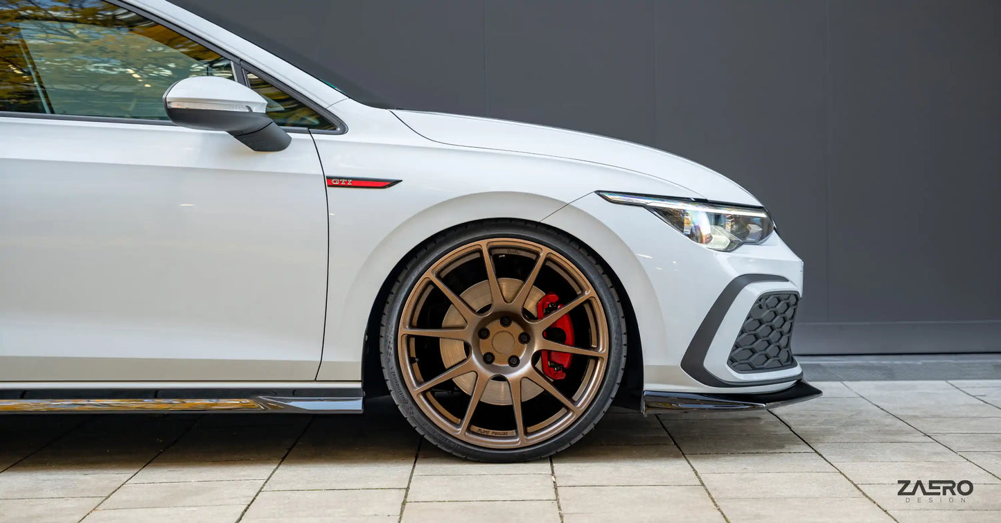 EVO-1 spoiler pod přední nárazník pro VW Golf 8 GTI | GTD | GTE