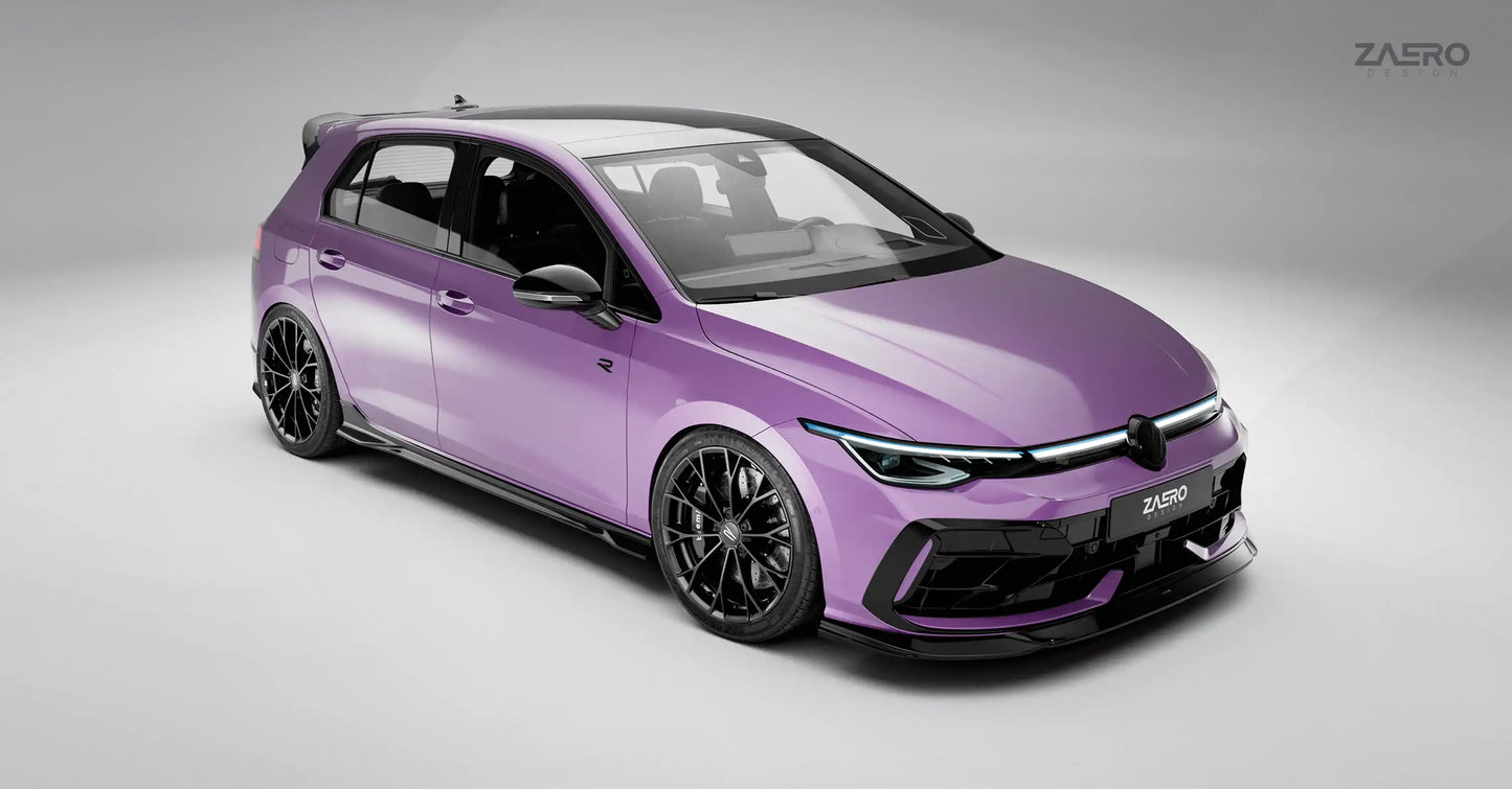 EVO-1 spoiler pod přední nárazník pro VW Golf 8.5 R (facelift)