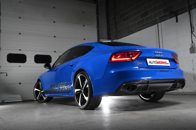 Turboback výfuk ROAD+ AUDI RS6 a RS7 C7 4.0 TFSI Milltek Sport - s katalyzátorem / s rezonátorem - SSXAU594