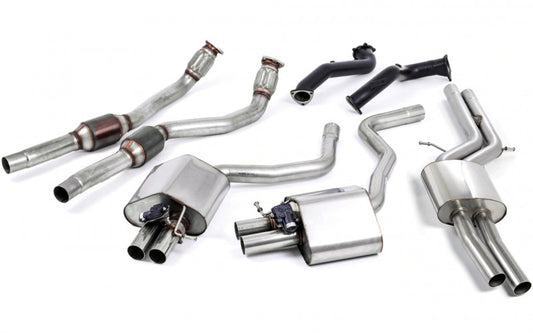 Turboback výfuk ROAD+ AUDI RS6 a RS7 C7 4.0 TFSI Milltek Sport - s katalyzátorem / s rezonátorem - SSXAU594