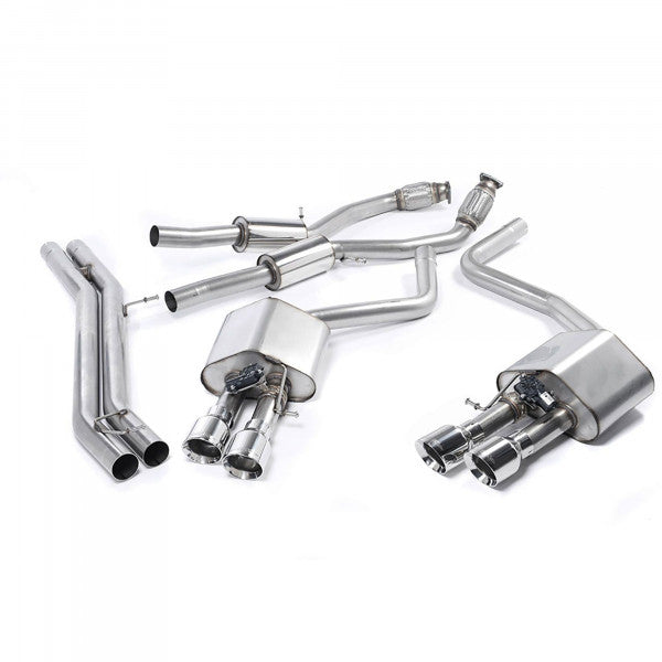 Klapkový catback výfuk AUDI S8 D4 4.0 TFSI Milltek Sport